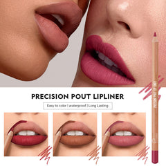 Outline 12-color Lipstick Matte Lip Liner Suit