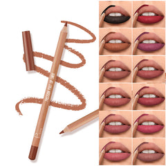 Outline 12-color Lipstick Matte Lip Liner Suit