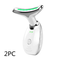 Neck Face Beauty Device Colorful LED Photon Therapy Skin Tighten Reduce