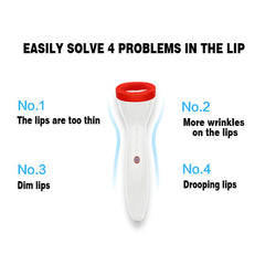 Electric silicone rechargeable lip beauty device