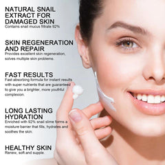 Snail Essence Cream 100g Day Night Moisturizer Snail Mucin Extract Gentle Facial Lotion