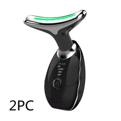 Neck Face Beauty Device Colorful LED Photon Therapy Skin Tighten Reduce