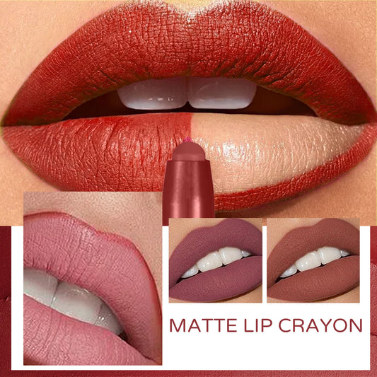 6-color Matte Lip Liner Outline Natural