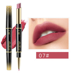 Double-ended Lipstick Pen Lip Liner Waterproof Non-stick Cup